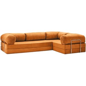 Resim Legom Modüler Koltuk Takımı L Koltuk Sünger Yatak Kanepe Turuncu 