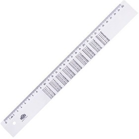Resim Hatas 0177 Çarpım Tablolu Cetvel 30 CM Şeffaf 