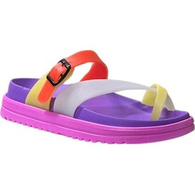 Resim Calx Z.310 Mor Kadın Parmak Arası Terlik 6736 Çok Renkli 