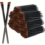 Resim 50 Adet Taşınabilir Makyaj Fırçası Seti, Kaş ve Göz Farı İçin Avuç İçi Fırça, 10cm ABS Plastik Sap, Naylon Kıllar, Kokusuz, Normal Ciltler İçin, Profesyonel Güzellik Makyaj Araçları 