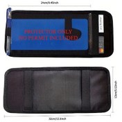 Resim Hightower Siyah Engelli Park Yaka Kartı Güneşlik Kartlığı Çok Amaçlı Araç Organizatörü 