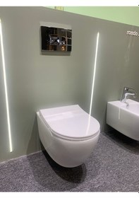 Resim Turavit RND5512 Rondo Kanalsız Asma Klozet Nkp Yavaş Kapak 