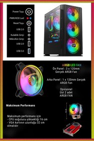 Resim Zeiron Sp35 Ryzen 5 3600 16GB 1TB SSD GTX1660S 6GB 24" 165Hz Curved Oyuncu Bilgisayar 