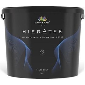 Resim Pamukkale Hieratek İpek Mat Silikonlu Tam Silinebilir İç Cephe Boyası 15 L Beyaz 