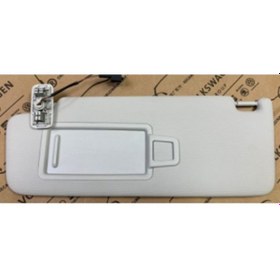 Resim Volkswagen Güneşlik Sol Gri Makyaj Aynalı Işıklı Cc-passatcc-golf-jetta-passat-2006-2015 