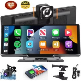 Resim Fi Audio Kablosuz Car Play Ekran + Dvr Ön + Arka Kaydedici Dokunmatik Ekran Multimedi 10.26 Inç 