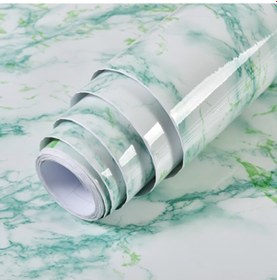 Resim 5m Mermer Desenli Suya Dayanıklı Nem Geçirmez Çıkarılabilir Kendinden Yapışkanlı Duvar Kağıdı, Yapıştır Ve Çıkar Pvc Duvar Etiketleri, Oturma Odası Banyo Mutfak Tezgahı İçin 3 