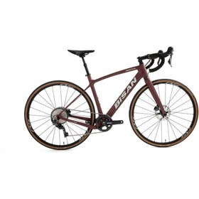 Resim Bisan Reactive Yol Bisikleti 49 Cm Disk Fren 700c Jant 11 Vites Mat Koyu Bordo Krem Mat Çok Renkli 