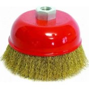 Resim Biotech Çanak Vidalı Dalga Telli Fırça 65MM Saçaklı Çelik Çanak Tel Fırça Matkap Ucu Pas Boya Sökücü 