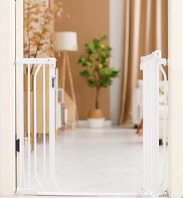 Resim Bebek Güvenlik Kapısı LED Işıklı, 30+45 cm Uzatma, Japon Tasarımı, Otomatik Kapanma 