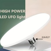 Resim Yüksek Güçlü LED UFO Tavan Lambası, E27 Taban, Acil Aydınlatma, Pil Gerektirmez - Yatak Odası, Stüdyo, Depo, Oturma Odası, Merdivenler, Merdiven Aydınlatması İçin İdeal|Modern Işık Aparatı|Yüksek Güçlü Aydınlatma, Ev İçin Tavan Işıkları 