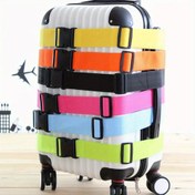 Resim Ayarlanabilir Polyester Bagaj Kayışları Tokalı Kapatma ile - Hırsızlığa Karşı, Dayanıklı Bavul Kayışları Spor, Moda ve Temel Malzemeler İçin - Islak/Kuru Temizleme, Aksesuar Gerekmez 