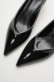 Resim Elera Siyah Rugan Stiletto, 36 