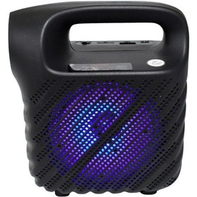 Resim Işıklı 4" Taşınabilir Bluetooth Hoparlör El Fenerli Fm Radyo Usb/Tf/Aux Destekli Speaker 