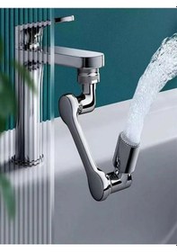 Resim Musluk Başlığı 1080 Derece Dönebilen 2 Fonksiyonlu Krom Kaplama Musluk Ucu Filtresi 5468 