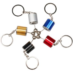 Resim Buffer 3 Adet Hareketli Araba Vites Altı Hız Manuel Vites Dişli Shifter Topuzu Metal Anahtarlık 