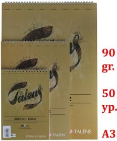 Resim Talens Eskiz Bloğu-defteri 90 G 50 Yp A3 