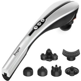 Resim Eragon Handheld 6 Modes Boyun Bel Sırt Karın Bacak Vücut Masaj Aleti Gri 