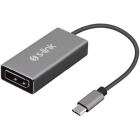 Resim S-link Swapp SW-U510 Gri Metal Type-C to DisplayPort 4K Çevirici Adaptör 