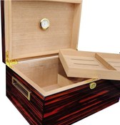 Resim Falconetti Kahverengi 2 Katlı Humidor Puro Kutusu Rc22 