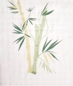 Resim Yeşil Beyaz Yaprak Desenli Mutfak El Kurulama Bezi 