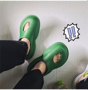 Resim Snapbuy Delik Terlik Üreticileri Ya Basıp Yumuşak Tabanlı Hissettiren Eva Terlik Xiaohongshu Ins Baotou Yarı Çift Terlik Iç Mekan Sandaletleri Yeşil 