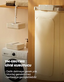 Resim Lydsto Portatif Katlanabilir Çift Sterilizasyonlu Çamaşır Kurutma Makinesi 