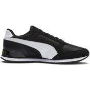 Resim Puma Erkek Siyah Beyaz St Runner V2 Mesh Spor Ayakkabı 366811 