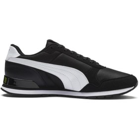 Resim Puma Erkek Siyah Beyaz St Runner V2 Mesh Spor Ayakkabı 366811 