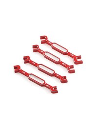 Resim Ranyeek Kırmızı Metal 4 Adet 3-6mm Anahtar Seti: Uçak, Araba, Gemi Rc Aletleri İçin Cıvata Somun Çıkarıcı 