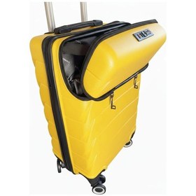 Resim Vegmann Avalon Laptop Bölmeli Pp Kırılmaz Sarı Kabin Boy Valiz Sarı 