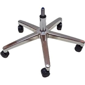 Resim Oyuncu Koltuğu Yıldız Ayağı Krom Pistonlu Büyük Tekerli 