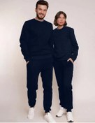 Resim Uzcotton İç Kısmı Şardonlu Başlık Yok Olan Sweatshirt 13343920 Mavi 