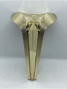 Resim tarlasan Dekoratif, 19 Cm Gold Kaplama Plastik Berjer,koltuk,mobilya Ayağı (4 Adet) 