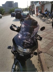 Resim Zeus Motor 2001-2008 Honda Xl 650 Transalp Uyumlu Uzun Ön Cam Koyu Füme 