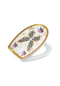 Resim Geseus Home Kelebek Mermer Desen Klozet Kapağı 