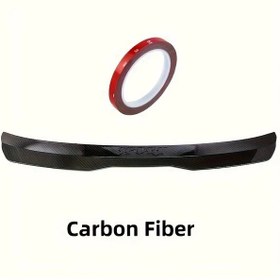 Resim Topnotch Karbon Fiber Hatchback Arka Tavan Spoileri Mk1 Mk7 2000 2021 Universal 