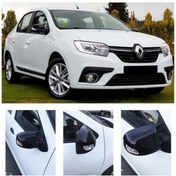 Resim X POWER TUNİNG Renault Symbol 3 Sedan 2013-2020 Batman Parlak Siyah Ayna Kapağı uyumlu 