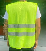 Resim Monero Motosiklet Reflektif Yelek Yeşil 