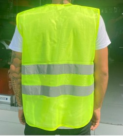 Resim Monero Motosiklet Reflektif Yelek Yeşil 