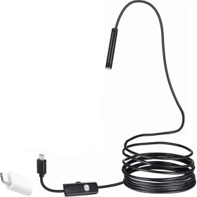 Resim Wellcam 3in1 Micro Usb+Type C+Pc 7mm Işıklı 2metre Endeskop Yılan Kamera 