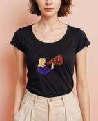 Resim Bırak Evi Bok Götürsün Geniş Yaka Tişört 