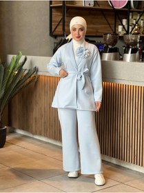 Resim Esre Store 44105 - Tesettür İkili Takım Açık Mavi 