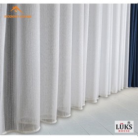 Resim Lüks Ince Çizgili Tül Perde Yüksek Kalite- Modern House - 