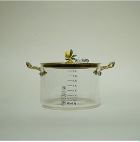 Resim Linda Cam Tencere 4,5 Lt Şeffaf 