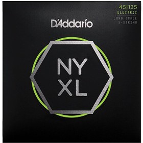 Resim D'Addario Bass NYXL Long 5 Telli Bas Gitar Teli (45-125) 
