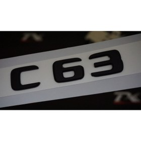 Resim DK Tuning C 63 Bagaj Mat Siyah Abs 3m 3d Yazı Logo 