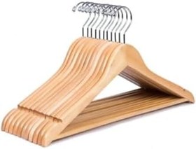 Resim Oktay Ahşap Askı Giysi Elbise Pantolon Askısı 6adet 