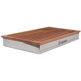 Resim Çelik Havuzlu Ekmek Kesme Tahtası 