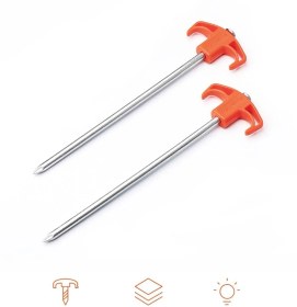 Resim Naturehike Çadır Kazığı 25cm ( Galvanizli Demir ) (2Pcs) 